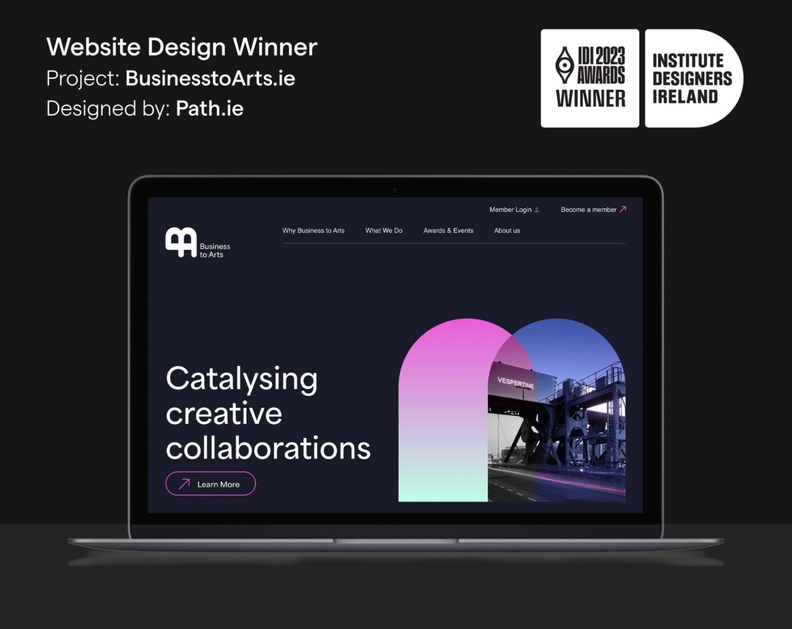 Award Winning Website Bussiness to Arts Ireland