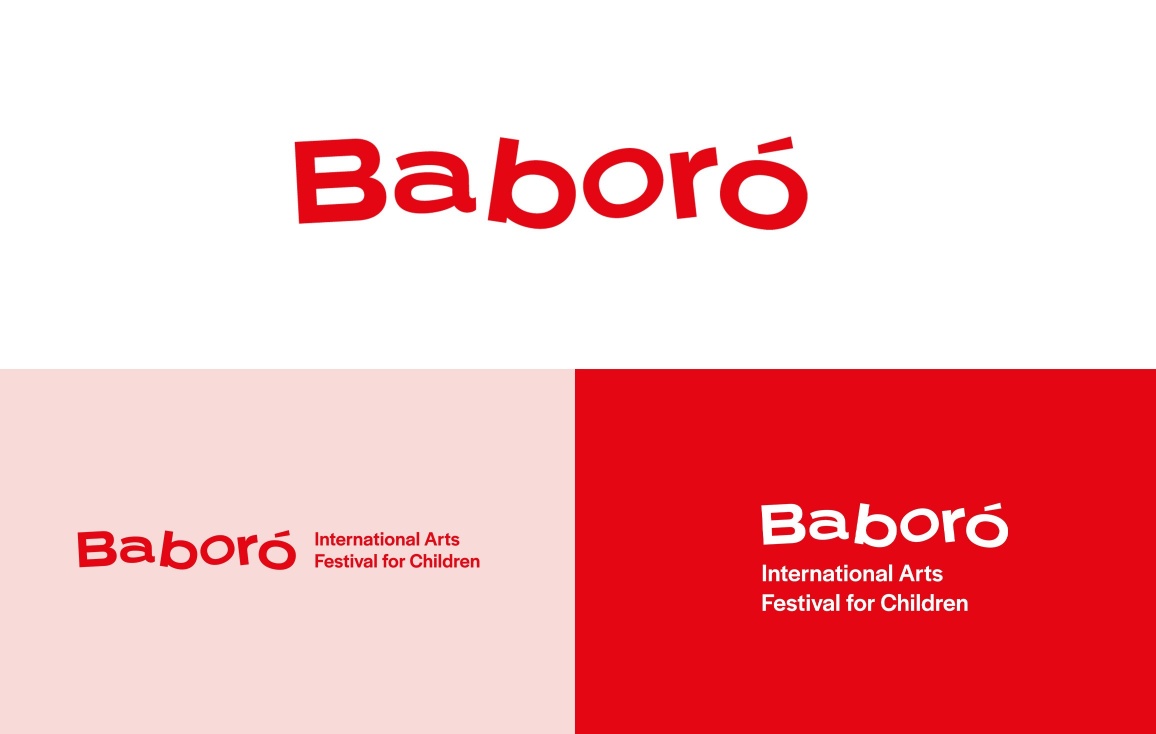 Three variations of the Baboro logo lockup.