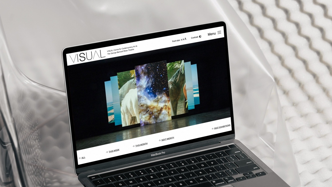Visual Homepage Desktop Mockup