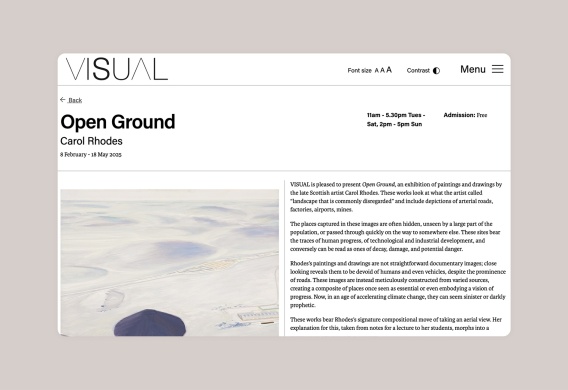 Visual Event Detail Desktop Flat