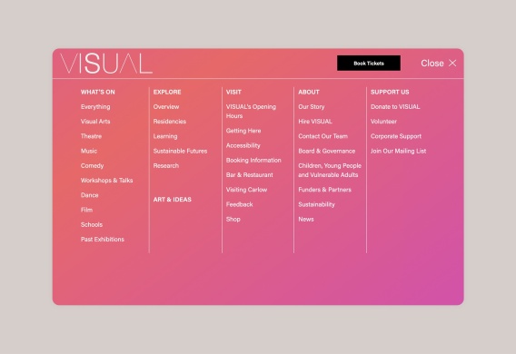 Visual Menu Desktop Flat
