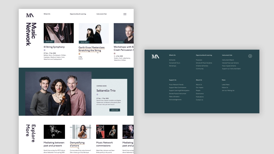Music Network Homepage