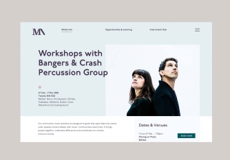 Website design for Music Network by Path.ie